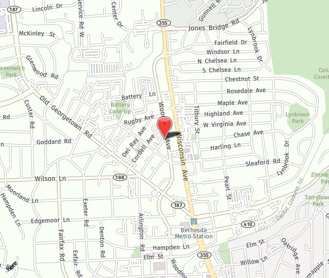 Location Map: 4811 St. Elmo Ave, Bethesda, MD 20814